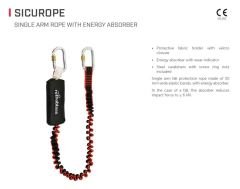 (SICUROPE) Düşüş Durdurucu (SINGLE ARM ROPE WITH ENERGY ABSORBER L)