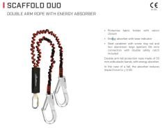 (SCAFFOLD DUO) Düşüş Durdurucu (DOUBLE ARM ROPE WITH ENERGY ABSORBER L)