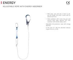 (ENERGY) Düşüş Durdurucu (ADJUSTABLE ROPE WITH ENERGY ABSORBER)