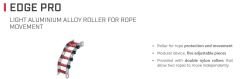 (EDGE PRO) İp Çeşitleri (LIGHT ALUMINIUM ALLOY ROLLER FOR ROPE MOVEMENT)