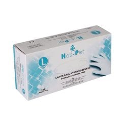 HasPet Lateks Pudrasız Muayene Eldiveni 100 lü Paket