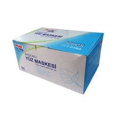 3-Katlı Bağcıklı Yüz Maskesi