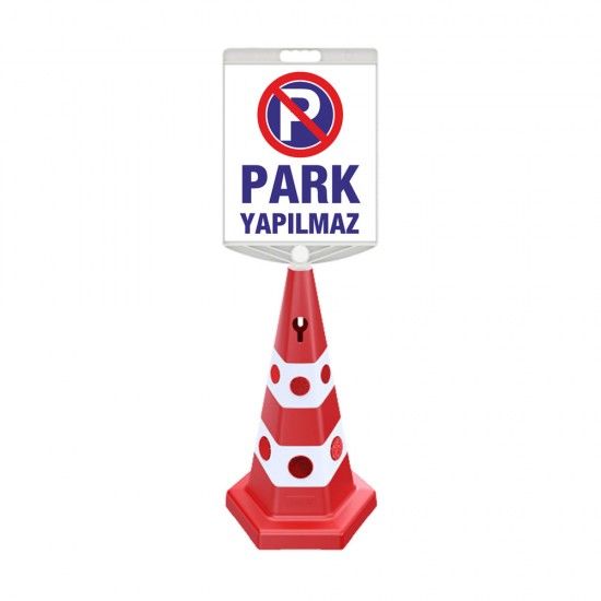 Park Yapılmaz Dubası (Kedi Gözlü Koni + Baskılı Dikdörtgen Tabela)