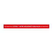 Lütfen 1 Metre Mesafemizi Koruyalım Yer Etiketi Şerit 120 cm